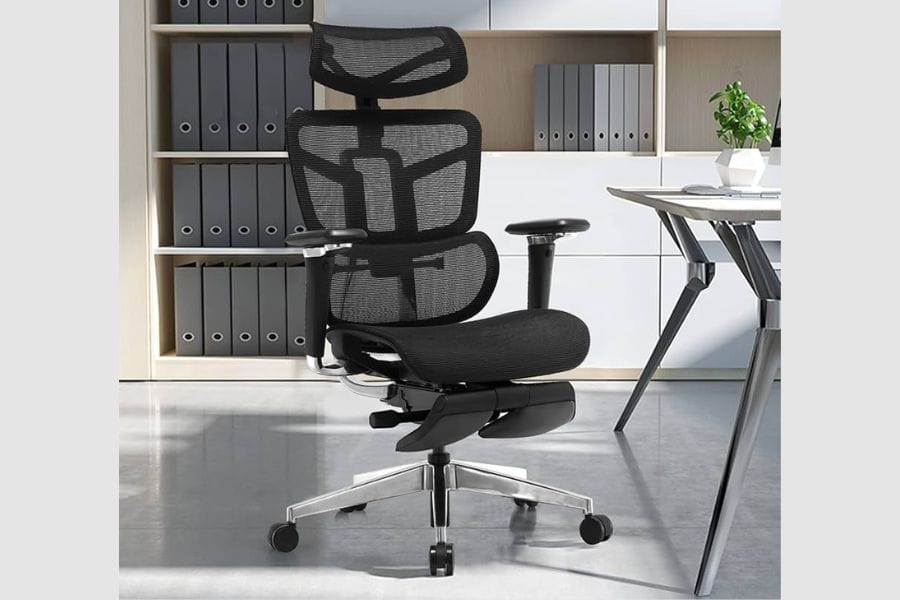 cadeira de escritório ergonômica e confortável